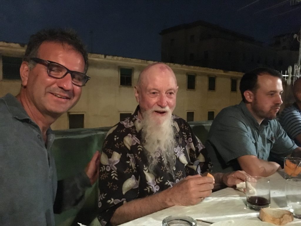 Con Terry Riley, Casa Morra - Fondazione Morra, Napoli 2018